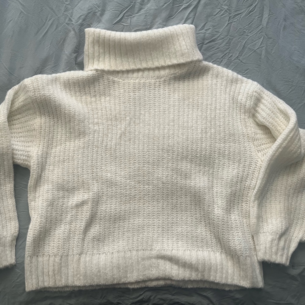 White Turtleneck Sweater